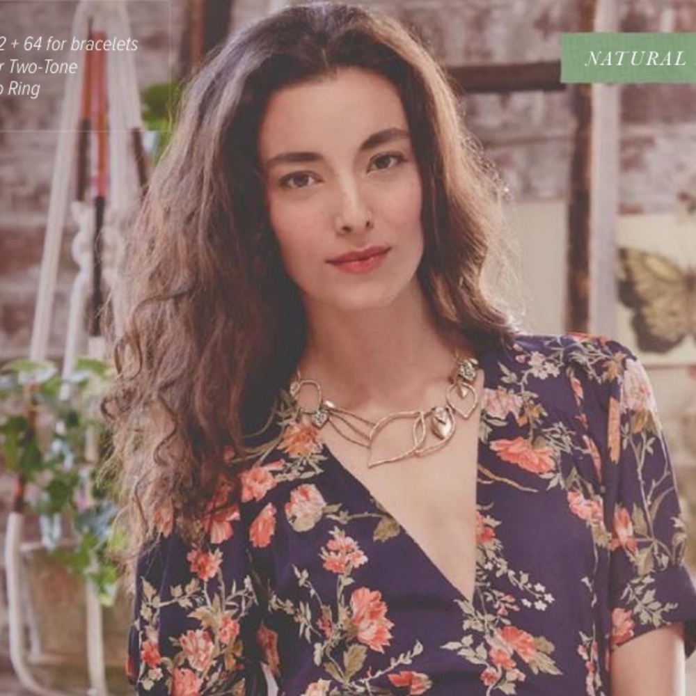 Gold Fall Leaf Statement Necklace - image 4